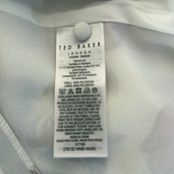 Ted Baker London-Akaki Organza Sleeveless Tie Neck Blouse - Picture 11 of 11